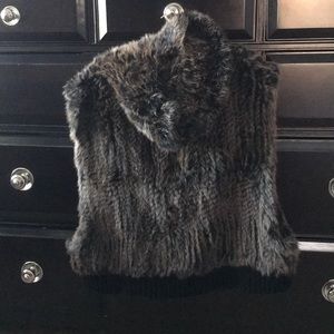 real fur (rabbit) vest